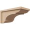 Ekena Millwork 8"W x 16"D x 8"H Wide Bryant Rough Cedar Woodgrain TimberThane Corbel, Primed Tan CORUR08X16X08BRYRCPR - alternate 1